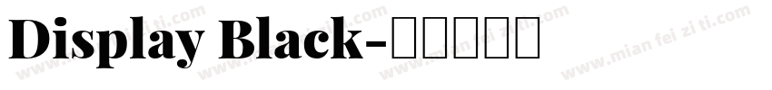 Display Black字体转换